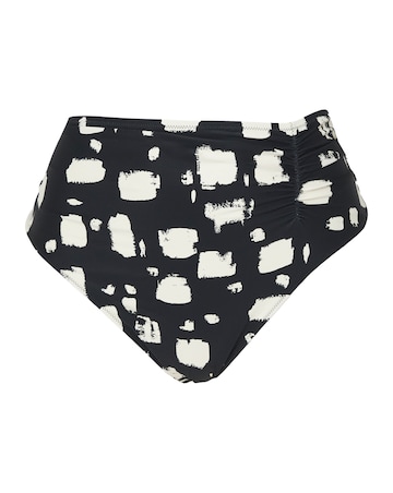 Panache Midi Gather Bikini Pant Black Sand