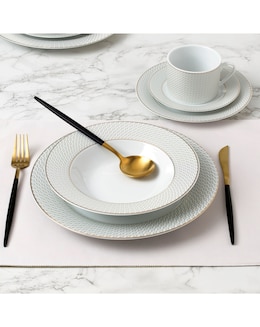 Waterside Diamond 20 Piece Dinner Set