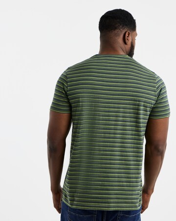 Yarn Dyed Stripe Crew Neck T-Shirt Long
