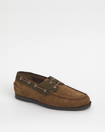 Suede Boat Shoe Wide
