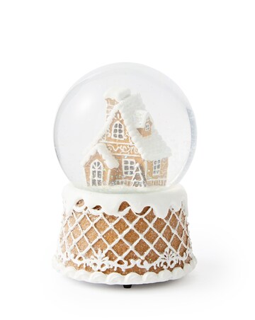 Gisela Graham Gingerbread House Musical Snow Dome