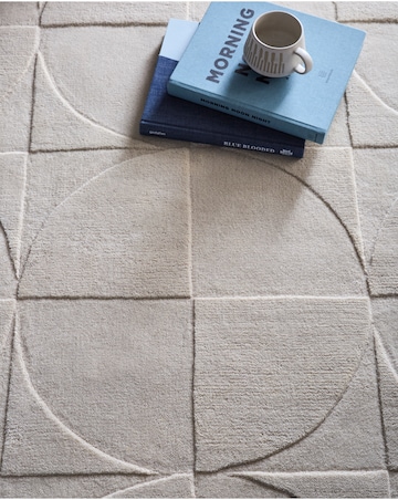 Penny Carved Circles Woollen Rug