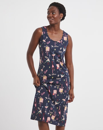 JD Williams Cocktail Print Value Midi Nightie