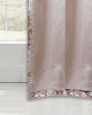 Catherine Lansfield Crushed Velvet Eyelet Curtains