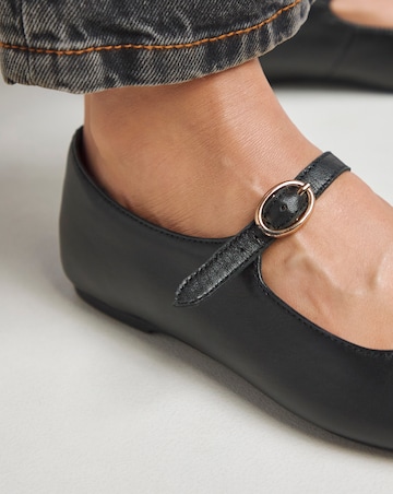 Virginia Mary Jane Flat Shoes - Extra Wide Fit (EEE)