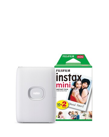 Fujifilm Instax Mini Link 2 Smartphone Photo Printer + 20 Shots - White