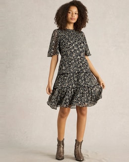 White Stuff Erin Metallic Dress