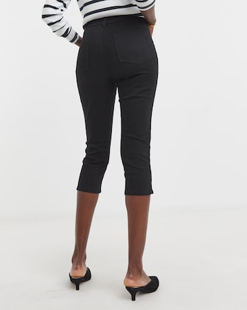 Black Denim Capri Jeans