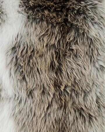 Faux Fur Striped Animal Cushion
