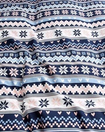 Laurie Fairisle Brushed Cotton Duvet Cover Set