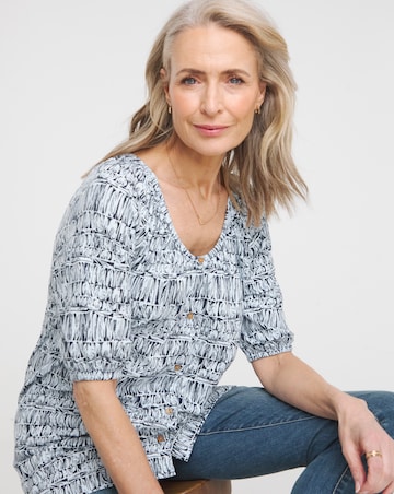 Julipa Pure Cotton Scoop Neck Top