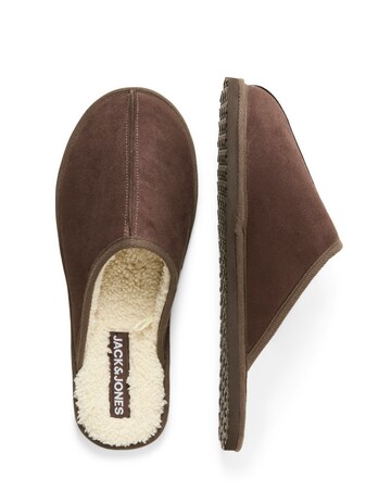 Jack & Jones Dudely Microfibre Slipper - Brown