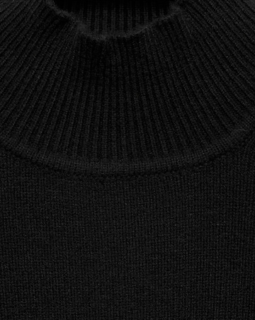 Mango High Neck Ribbed Sweater