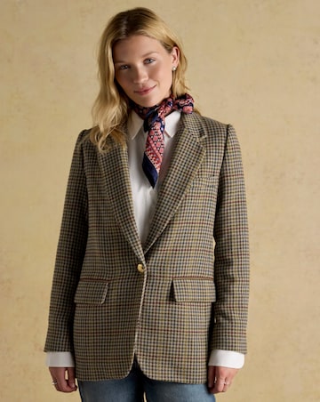 Joules Hackmore Wool Blend Tweed Blazer