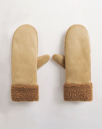 Faux Shearling Mittens