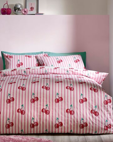Catherine Lansfield Disco Cherries Duvet Set