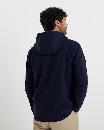 Folio Interlock 1/4 Zip Hoodie-Navy