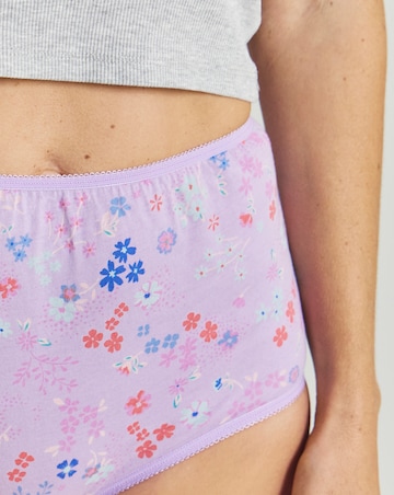 Pretty Secrets (6 Pack) Cotton Full Fit Brief Knickers