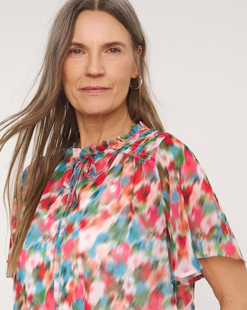 Chiffon Short Sleeve Blouse