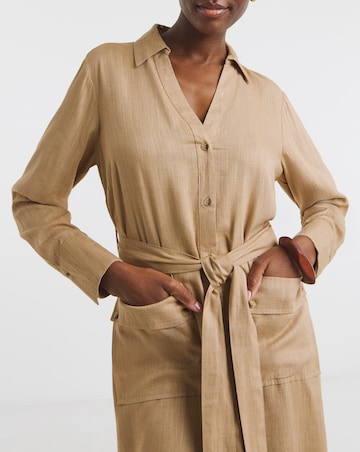 Utility Linen Dress
