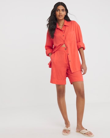Linen Mix Long Sleeve Shirt