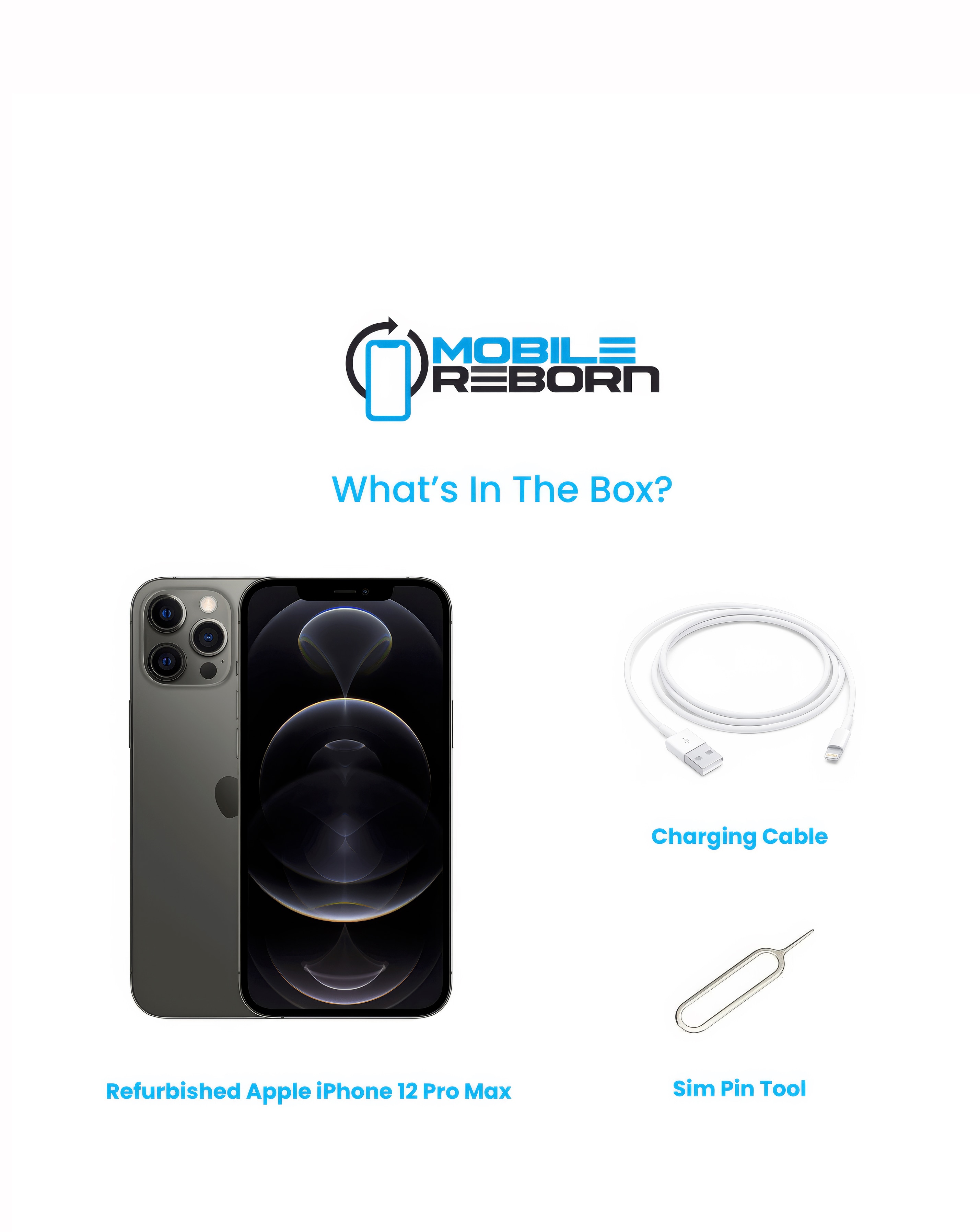 Refurbished Apple iPhone 12 Pro Max 128GB - Graphite (Pristine