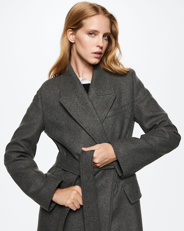 Mango Paris Lapel Collar Coat
