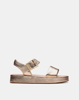 Clarks Copper Alda Strap Leather Sandal Standard Fit