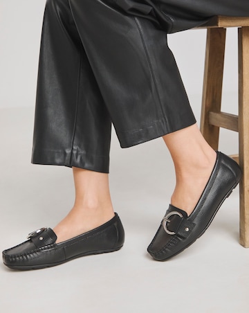 Galore Leather Driving Moccasin - Extra Wide Fit (EEE)