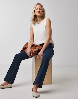 Indigo High Waist Super Soft Bootcut Jeans