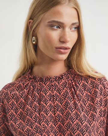 Whistles Sea Tree Print Blouse