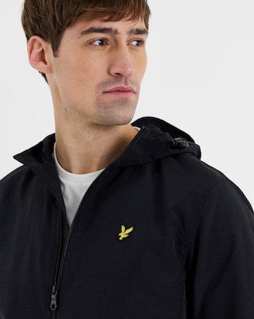 Lyle & Scott Zip Through Hooded Jacket - Jet Black