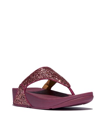 Fit Flop Lulu Glitter Toe-Post Sandals Standard Fit