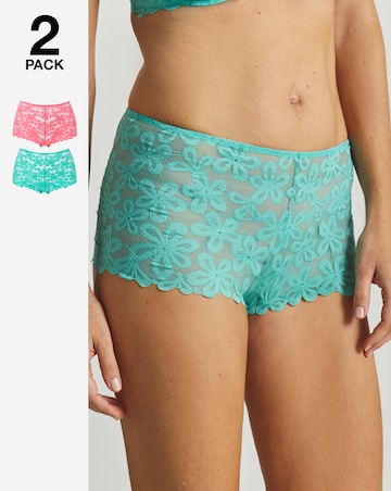 Pretty Secrets (2 Pack) Daisy Lace Shorts