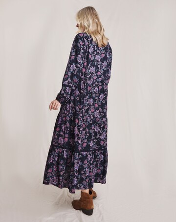 Julipa Lace Trim Printed Dress