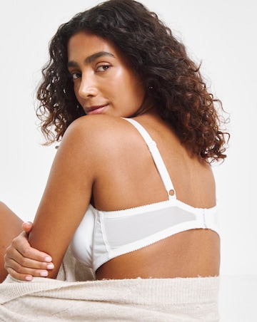 Pretty Secrets Ivy Lace Basic Balcony Wired Bra (B-F) White