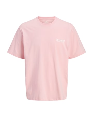 Jack & Jones Botaniq Back Graphic T-Shirt - Pink