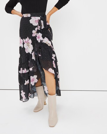 Joanna Hope Floral Wrap Skirt