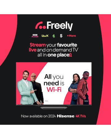 Hisense 50in 50U6NQTUK Smart 4K UHD HDR Mini-LED TV with Amazon Alexa