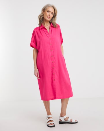 Julipa Short Linen Mix Shirt Dress