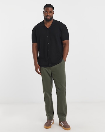 Black Revere Collar Shirt