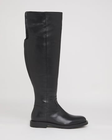Madison Over Knee Leather Riding Boots - Extra Wide Fit (EEE) & Super Curvy Calf