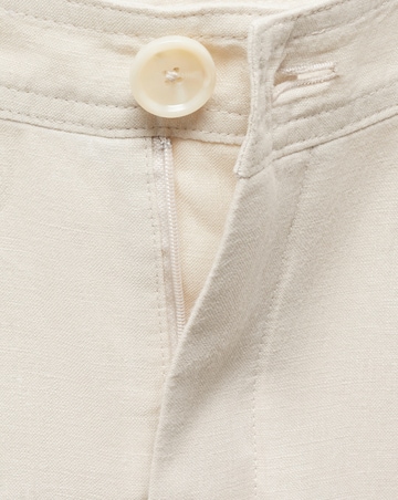 Mango Pure Linen Wide Leg Trousers