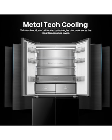 Hisense KitchenFit RQ768N4GBE Multi-Door Fridge Freezer - Black