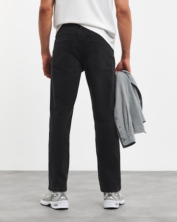 Straight Fit Stretch Jean Black