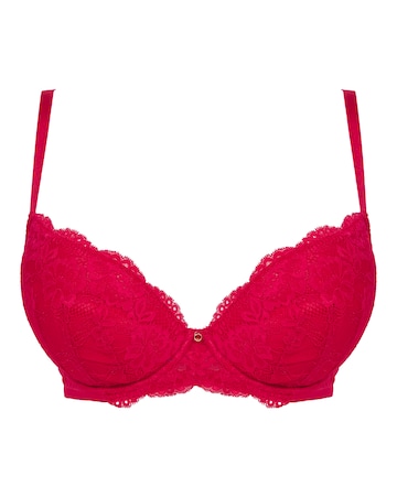 Ann Summers Sexy Lace Planet Plunge Bra Red