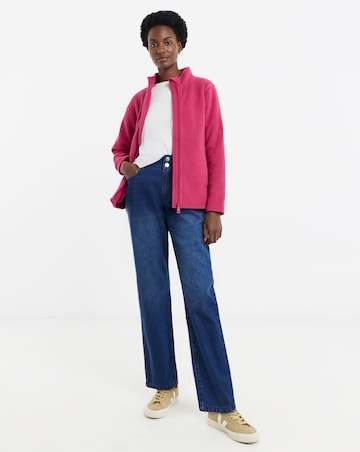 Zip Up Slim Fleece Jacket