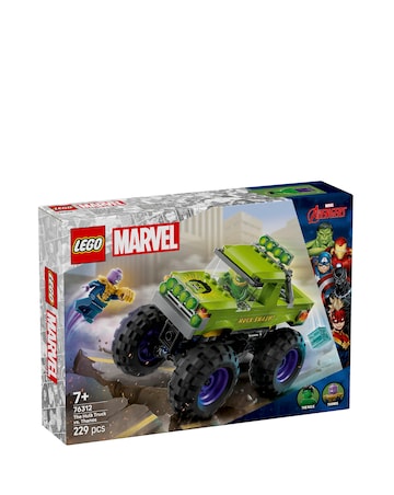 LEGO Marvel The Hulk Truck vs. Thanos Super Hero Building Toy Vehicle 76312