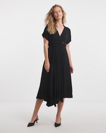Kilt Pleated Wrap Dress