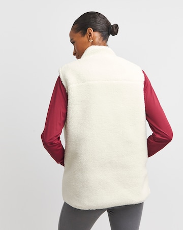 Snowdonia Ecru Borg Lined Gilet